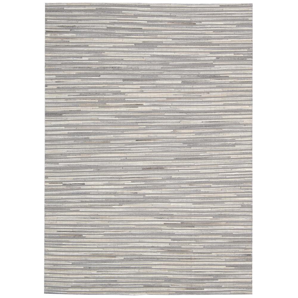 Nourison CPEL1 Capelle 5 Ft. 3 In. X 7 Ft. 4 In. Rectangle Rug in Silver